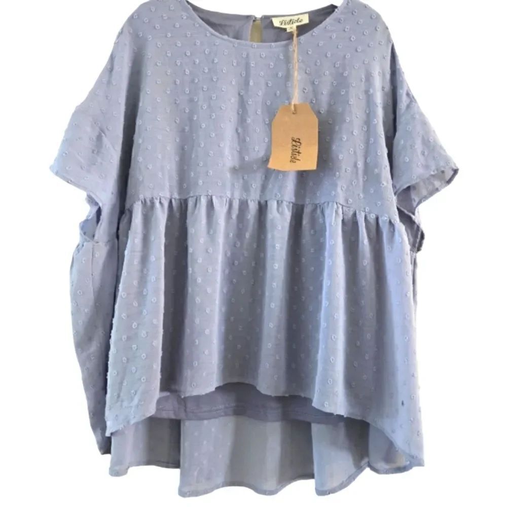 NWT LISTICLE TEXTURED OVERSIZED TOP W/LINING SZ. M